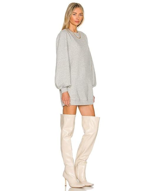 Lovers + Friends Gray Jessa Sweatshirt Dress