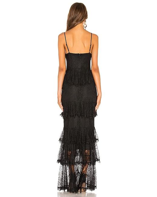MAJORELLE Black Zelda Fitz Gown