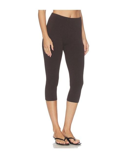 SER.O.YA Black Petra Knit Capri Pant
