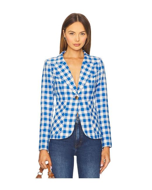 Smythe Blue Patch Pocket Duchess Blazer