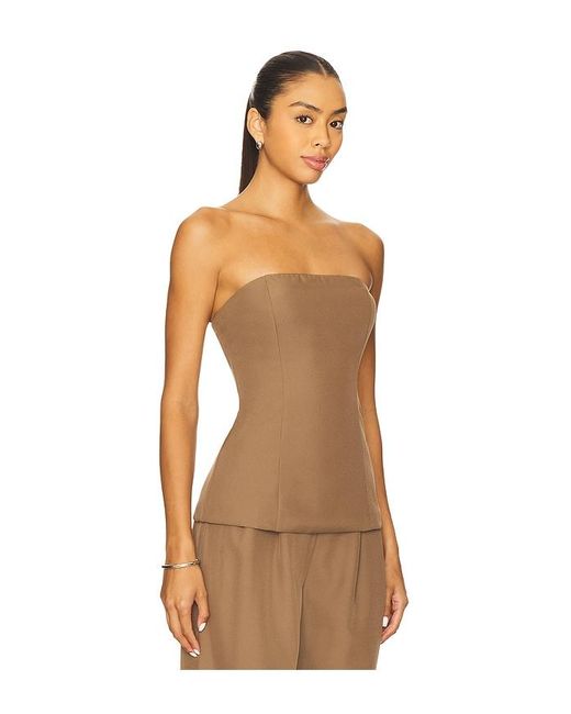 ALL THE WAYS Brown Lily Strapless Top