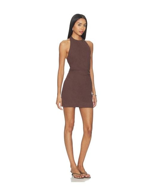 Line & Dot Brown X Revolve Talie Mini Dress