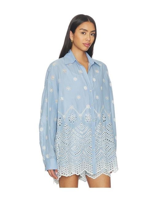 MISA Los Angles Blue Nalin Top