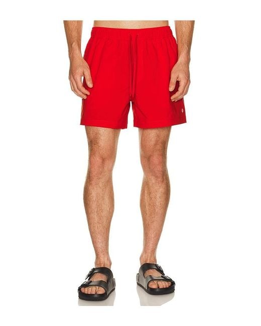 Samsøe & Samsøe Red Moses Swim Shorts for men