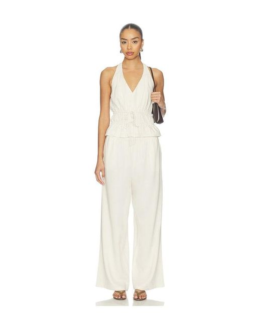 PAIGE White Jude Linen Pant