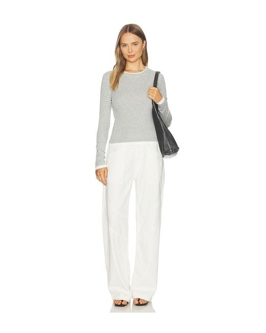 ICON DENIM White Lysa Wide Leg Jeans