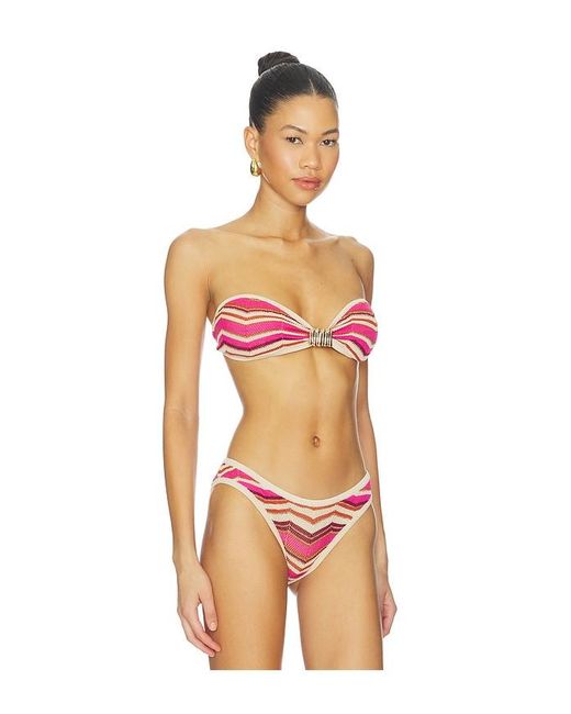 Devon Windsor Orange Samira Bikini Top