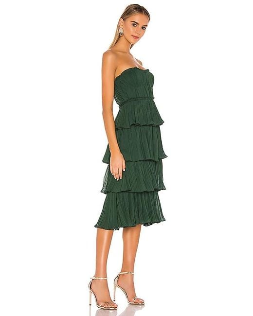 Lovers + Friends Green Alex Midi Dress