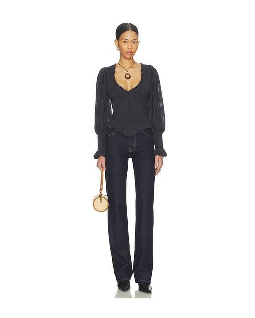 Free People Black X Revolve Smocked