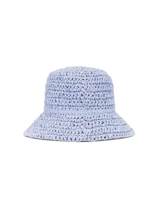Sombrero de paja de verano Ganni de color Blue