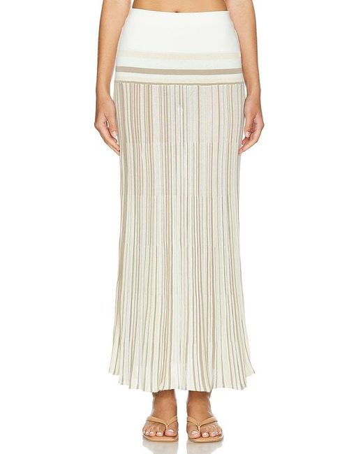 Faithfull The Brand White Citara Skirt