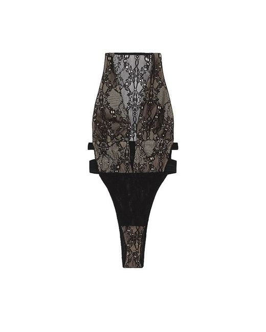 Halo Black Opacity Bodysuit