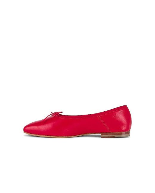 Mansur Gavriel Red Square Toe Ballerina Flat