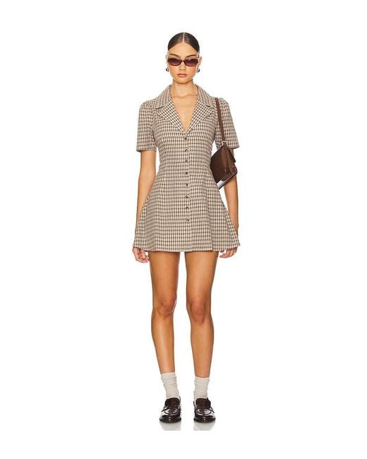 Apres Studio Natural Button Front Dress