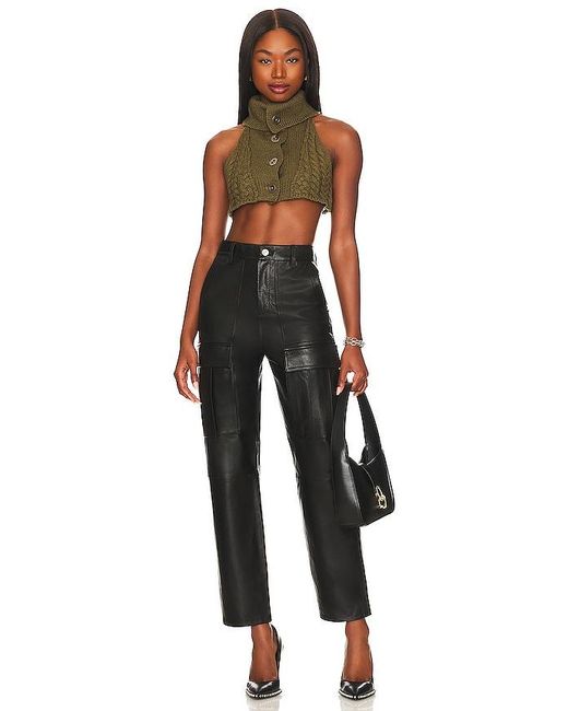 GRLFRND Black Gianna Cargo Pant