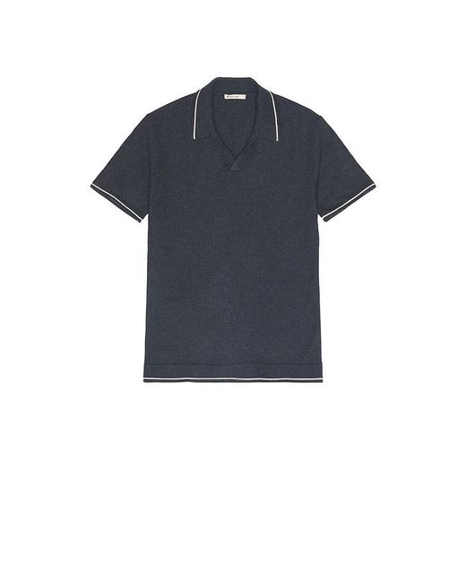 Marine Layer Blue Liam Sweater Polo for men