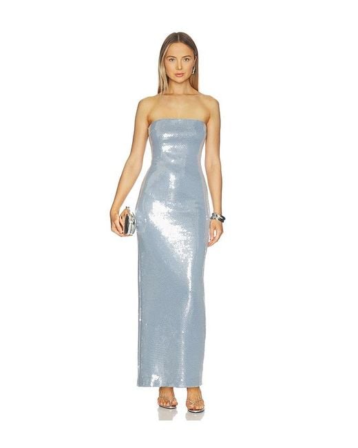 Nbd Blue Noya Maxi Dress