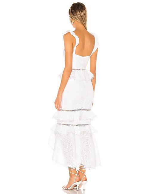 Nbd White Haze Midi Dress