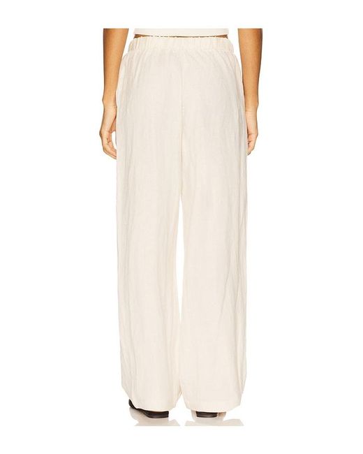 PERFECTWHITETEE White Woven Linen Pant