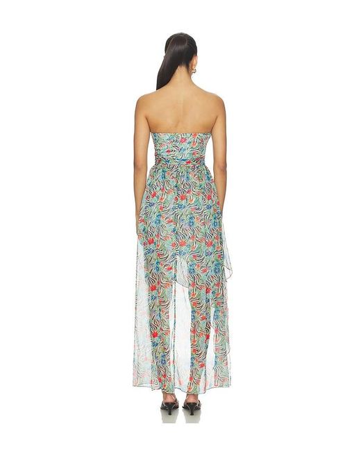 Amanda Uprichard Multicolor Aurelia Maxi Dress