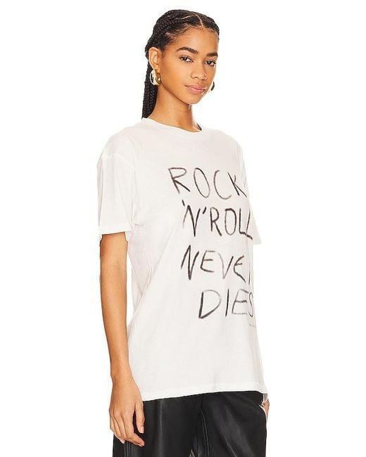 Camiseta walker rock n roll Anine Bing de color White