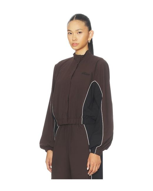 ROTATE BIRGER CHRISTENSEN Brown Crispy Woven Jacket
