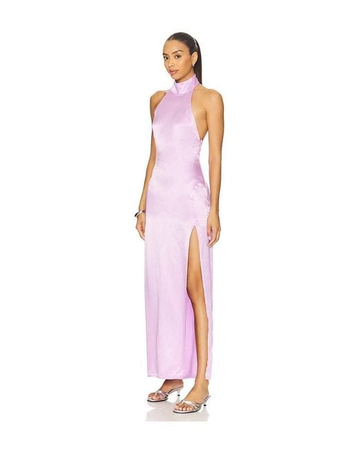 SNDY'S White X Revolve Halter Maxi Dress