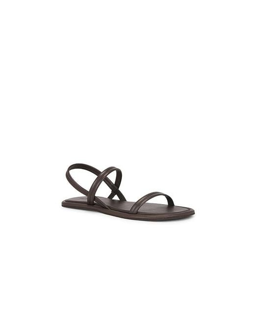 St. Agni Black Fine Strap Sandal