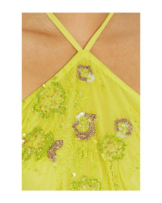 Nbd Yellow Nimrata Mini Dress