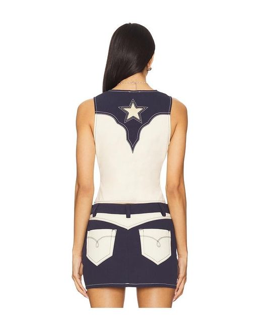 BY.DYLN Blue X Revolve Donella Vest