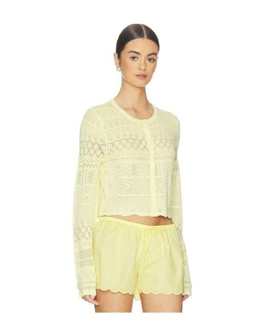 LoveShackFancy Yellow Strick Brigette