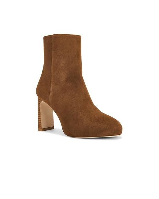 Stuart Weitzman Brown Babette Platform Zip Bootie