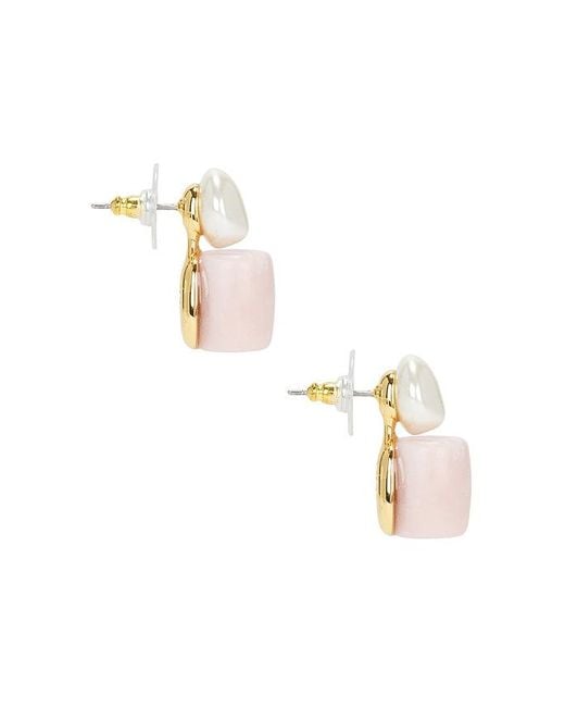 Lele Sadoughi Multicolor Pebble Stud Earring