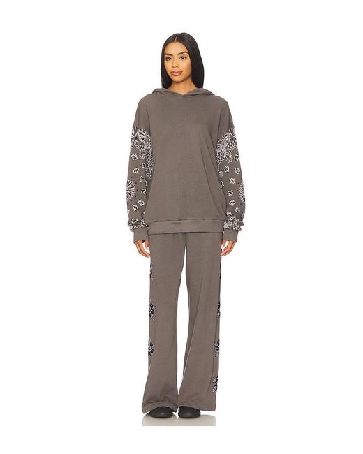 Lauren Moshi Brown Horse Classic Hoodie
