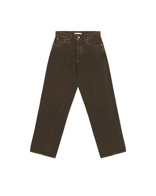 sunflower Brown Wide Twist Denim Pants for men