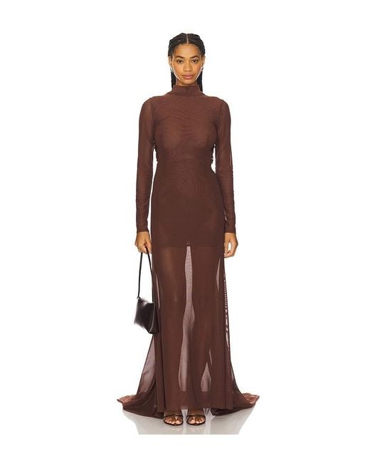 Mariandree Gaitan Brown Michelle Dress