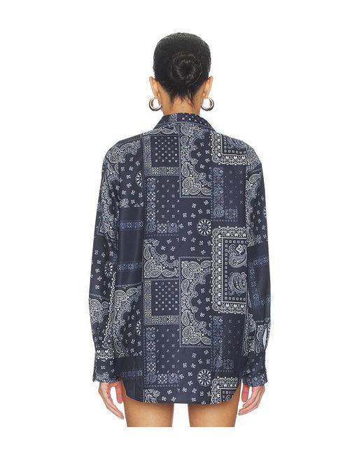 superdown Blue Pridget Oversized Button Down