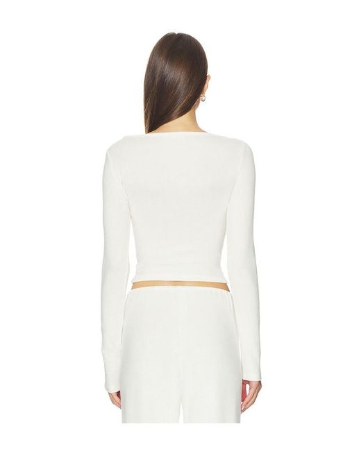 WellBeing + BeingWell White Sawyer Top