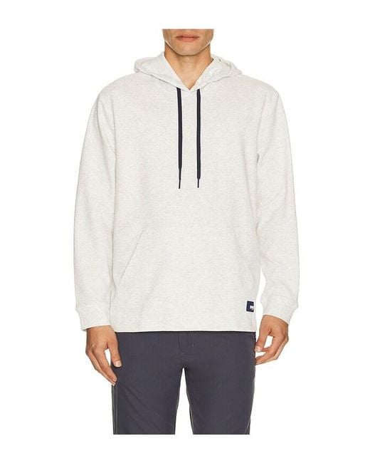 Vintage Summer White Performance Diamond Tech Hoodie for men