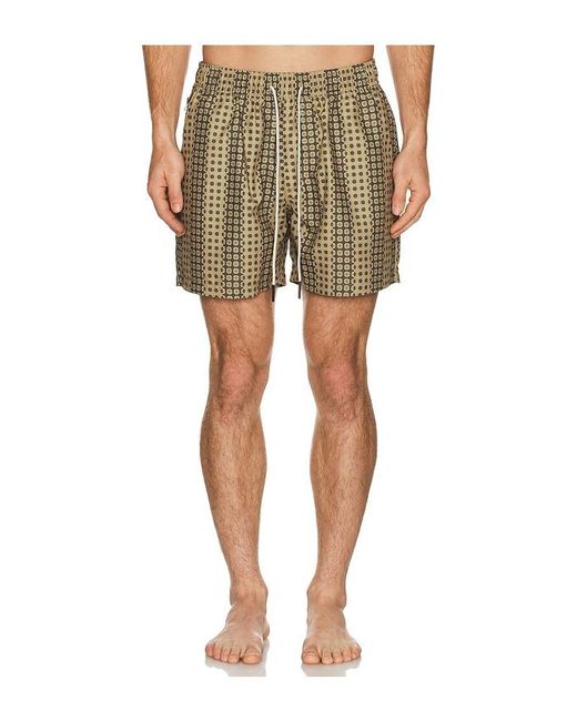 Oas Green Regalia Swim Shorts for men