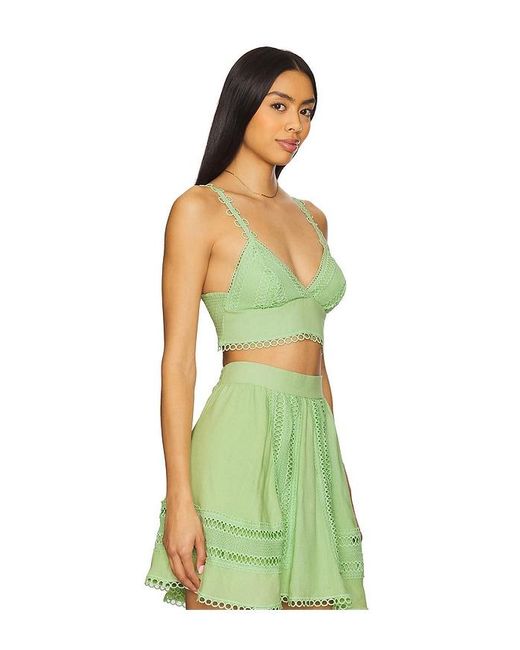 Top Corto Jasmine En Color Verde Talla (También En M, S, Xs) Peixoto de color Green