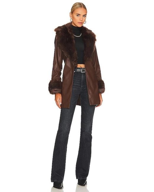 Show Me Your Mumu Black Penny Lane Faux Leather Jacket