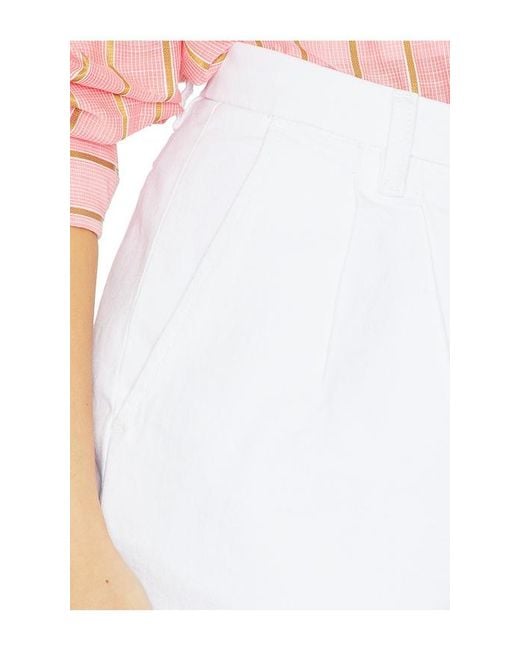 DL1961 White Dl Isabel Pleated Denim Short