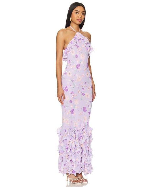 MAJORELLE Purple Tiziana Gown