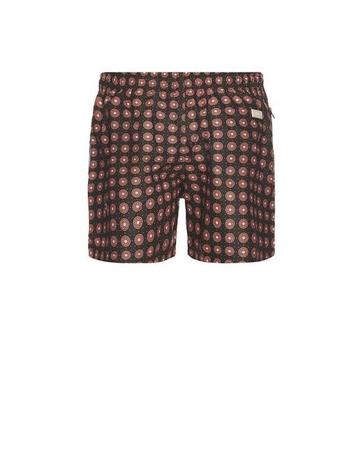 Oas Multicolor Coffee Lumo Swim Shorts for men