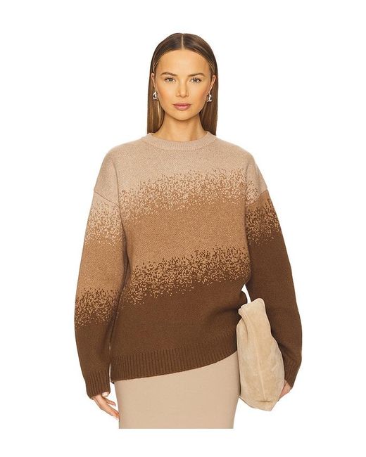 AYA MUSE Brown Gradient Crewneck
