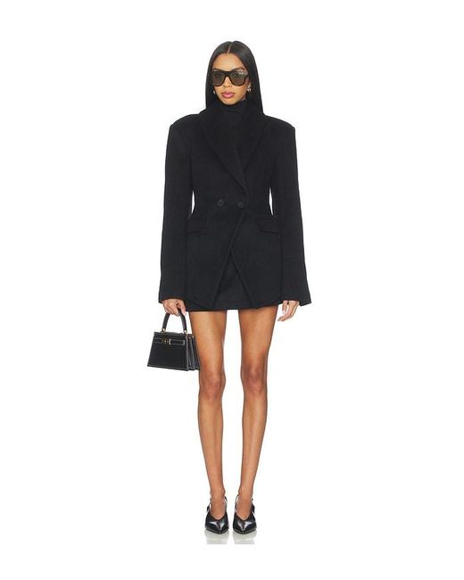 Lovers + Friends Black Angie Wool Blend Skort
