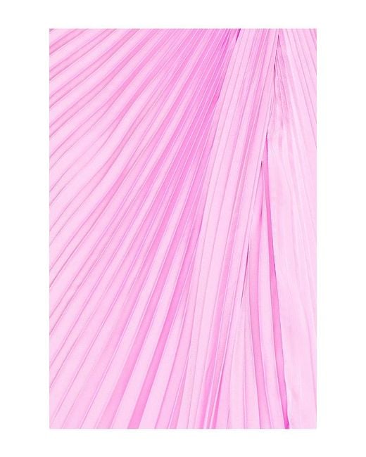 AMUR Pink Kaylani Pleated Gown