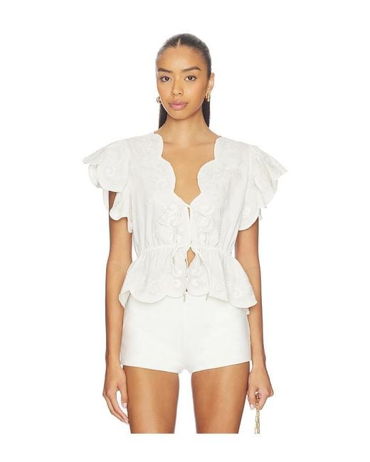 Scarlett Poppies White Terrel Top