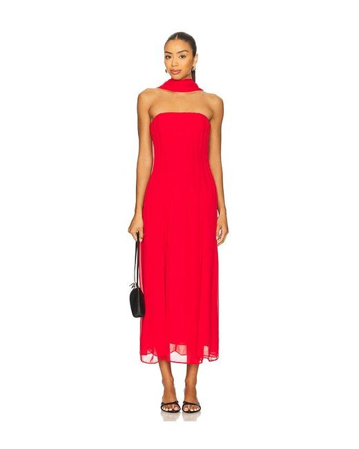 House of Harlow 1960 Red X Revolve Nikki Midi Dress